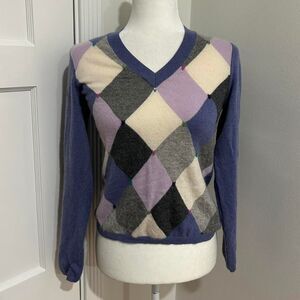 Charter's club Argyle Cashmere Sweater